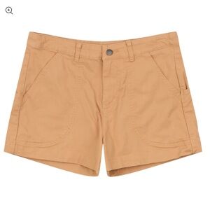 Patagonia Stand Up Shorts, 3”, Khaki, Size 4 women’s